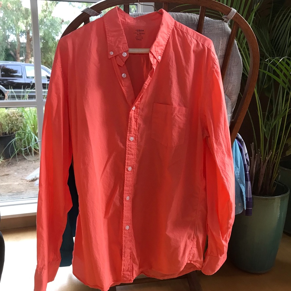 J Crew Light Weight Shirt Large, casual shirt